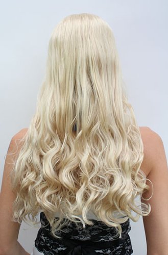 wig-me-up-pw0205-hk88-per-cke-damen-lang-blond-hippie-mit-stirnband image 5