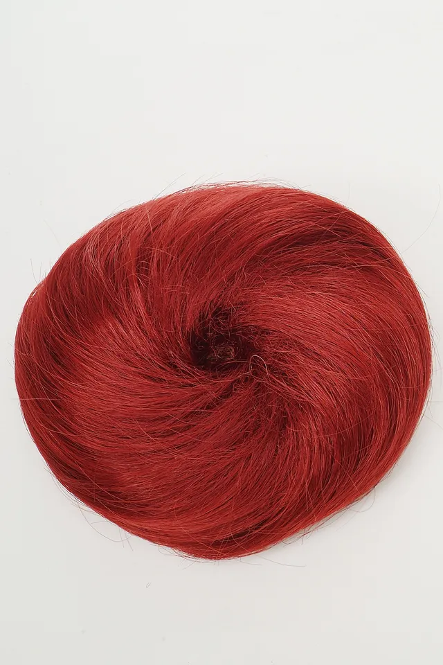 wig-me-up-dutt-haarteil-nha-004d-39-bun-60er-vintage-rot-auberginenrot image 1