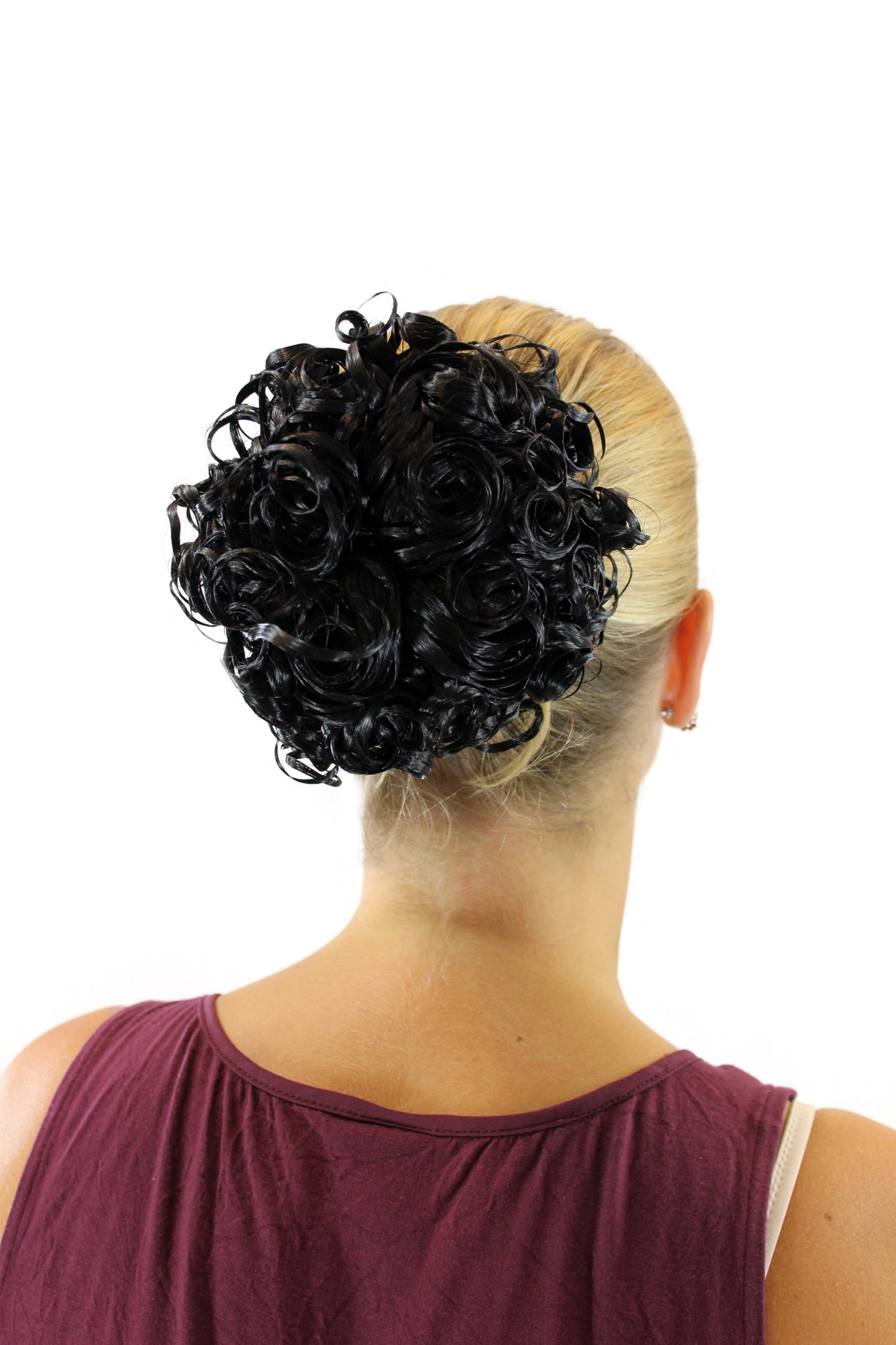 wig-me-up-jl-603-2-dutt-haarknoten-schwarz-rosen-lockig image 2
