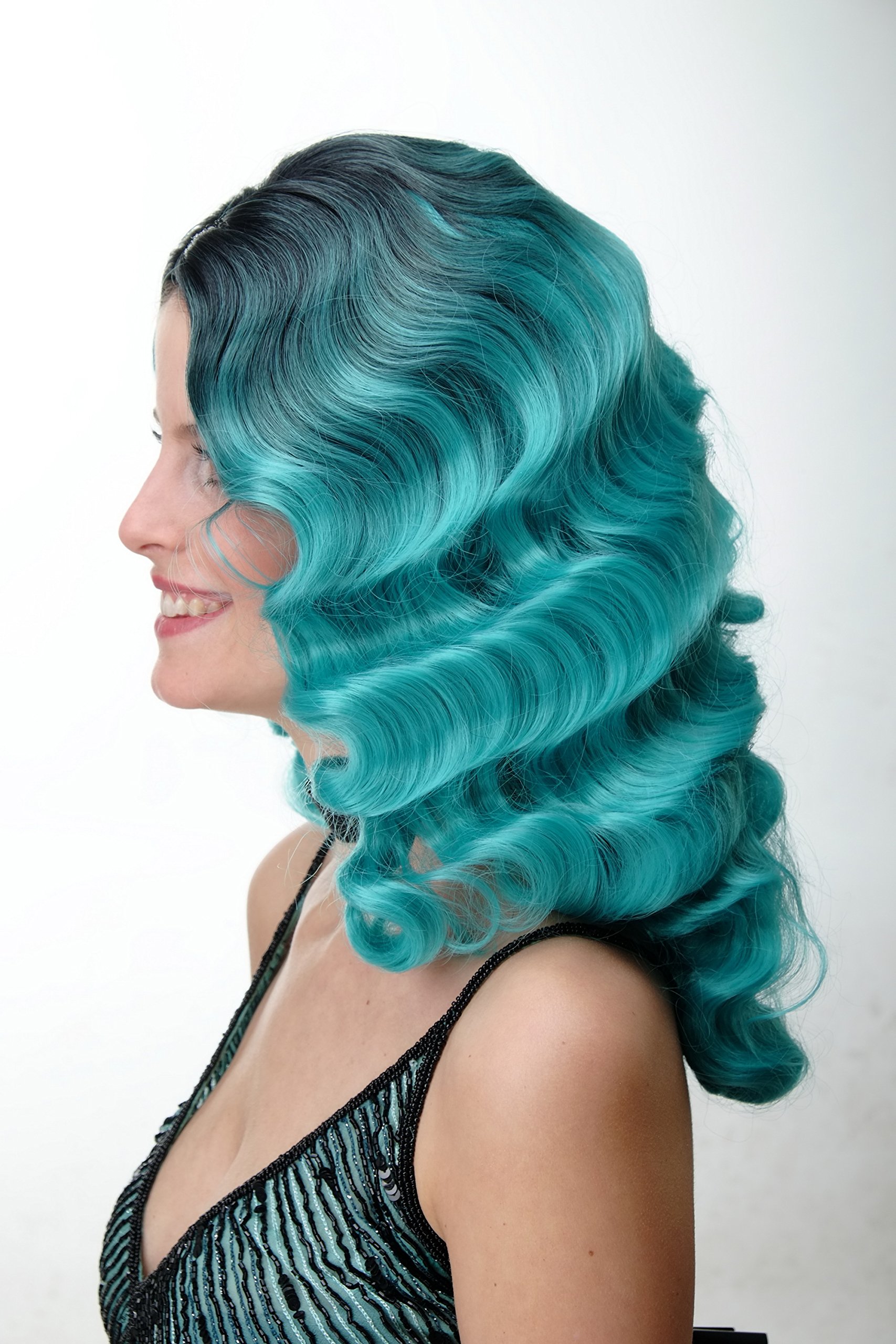 wig-me-up-gfw1860-damenper-cke-hollywood-ombre-schwarz-t-rkis-lang image 2
