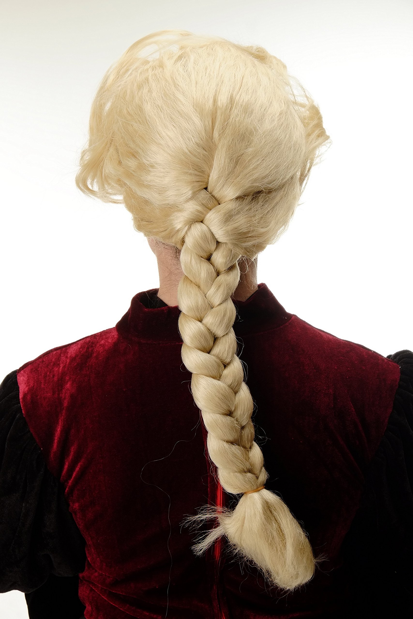 wig-me-up-pt0031-hk613b-damenper-cke-lang-hellblond-mit-dickem-flechtzopf-und-to image 3