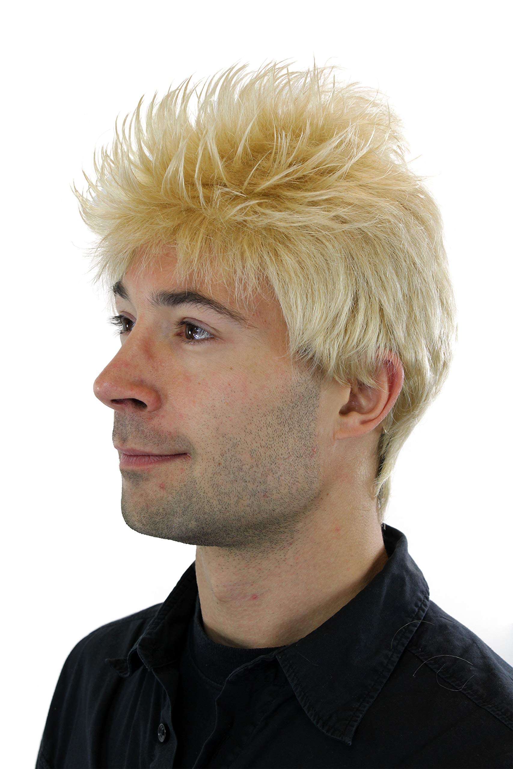 wig-me-up-gfw386-24a-kurzhaar-per-cke-f-r-herren-hellblond-stehende-haare-tresse image 3