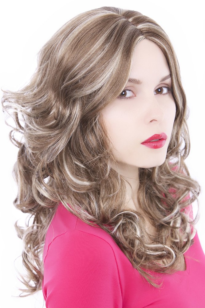 wig-me-up-gfw982-12h26-damenper-cke-lang-lockig-mittelblond-mit-hellen-str-hnen image 2