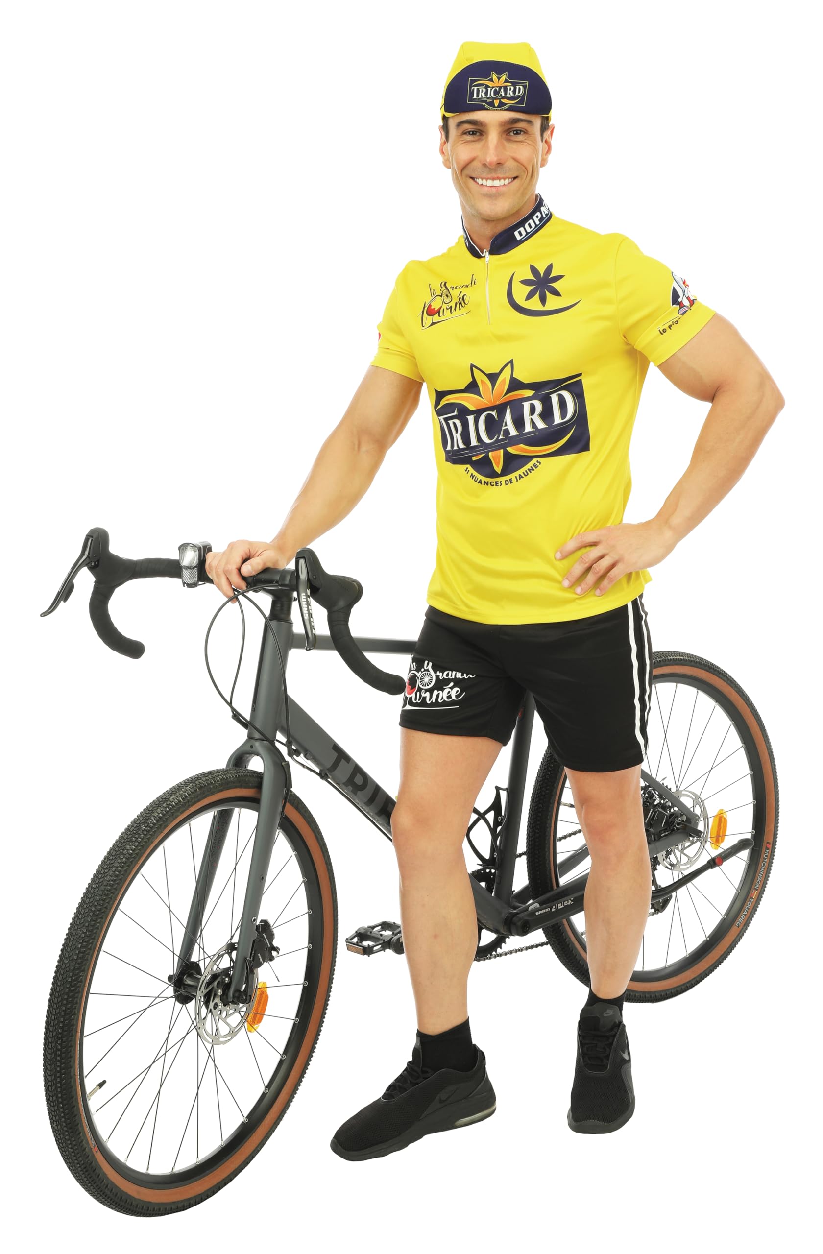 ptit-clown-radfahrer-kost-m-f-r-erwachsene-t-shirt-shorts-m-tze-polyester image 4
