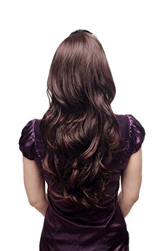 wig-me-up-h9310-2t33-halbper-cke-extension-haarverl-ngerung-gewellt-braun-mix-60 image 8