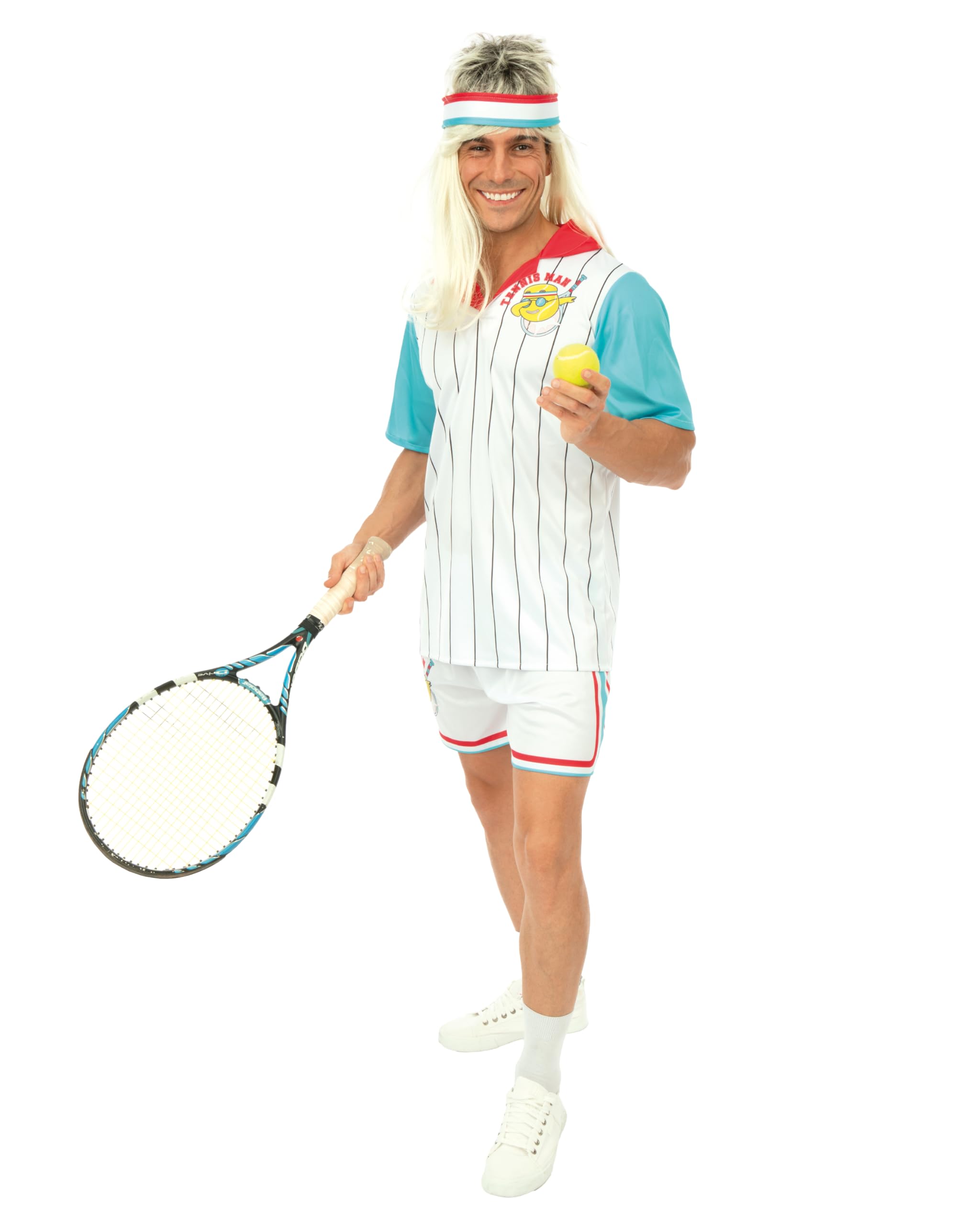 ptit-clown-sportkost-m-tennisspieler-f-r-erwachsene-polyester-kost-m image 1