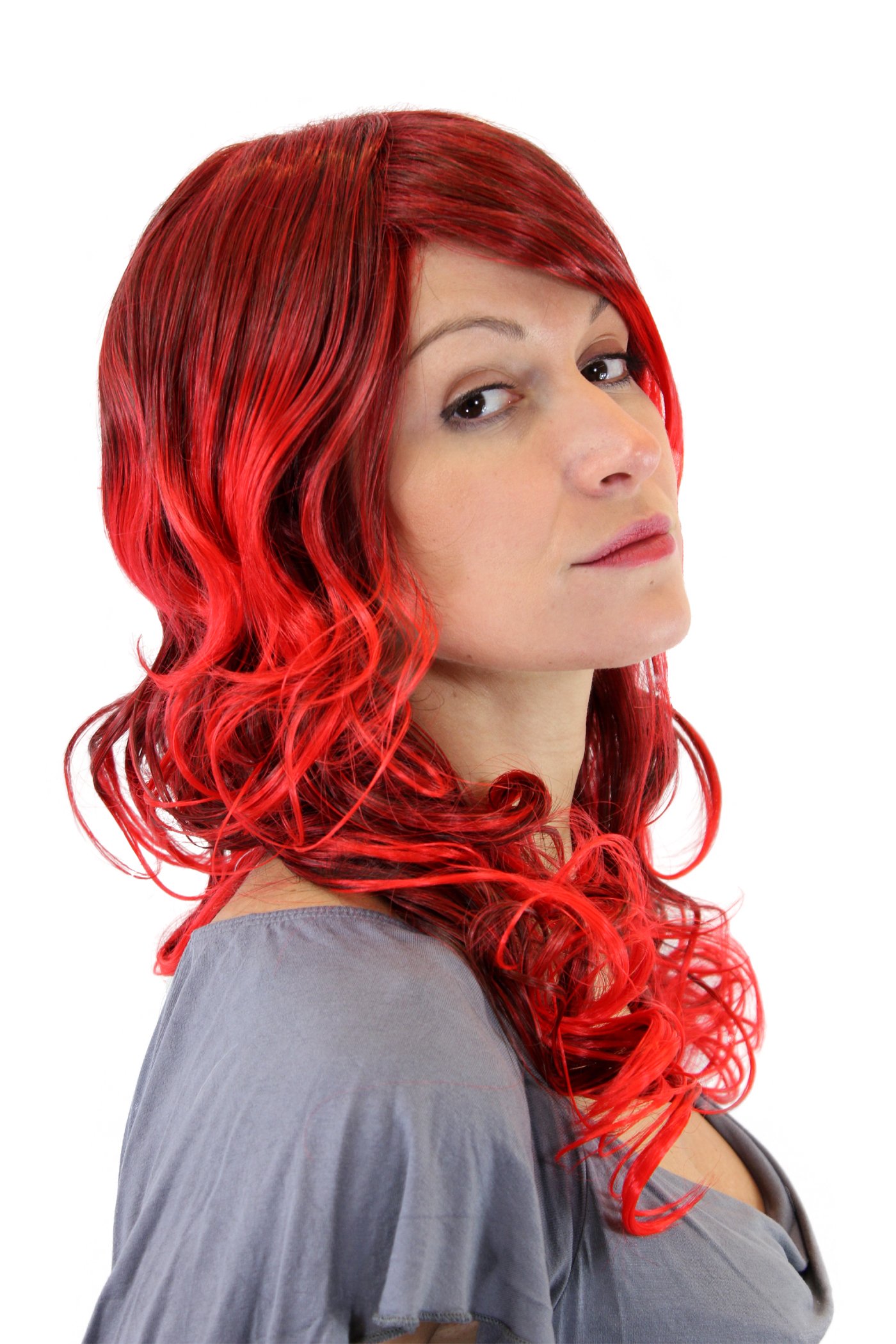 wig-me-up-gfw1043-6ttf2316-damenper-cke-rot-gelockt-wet-look-55-cm image 3