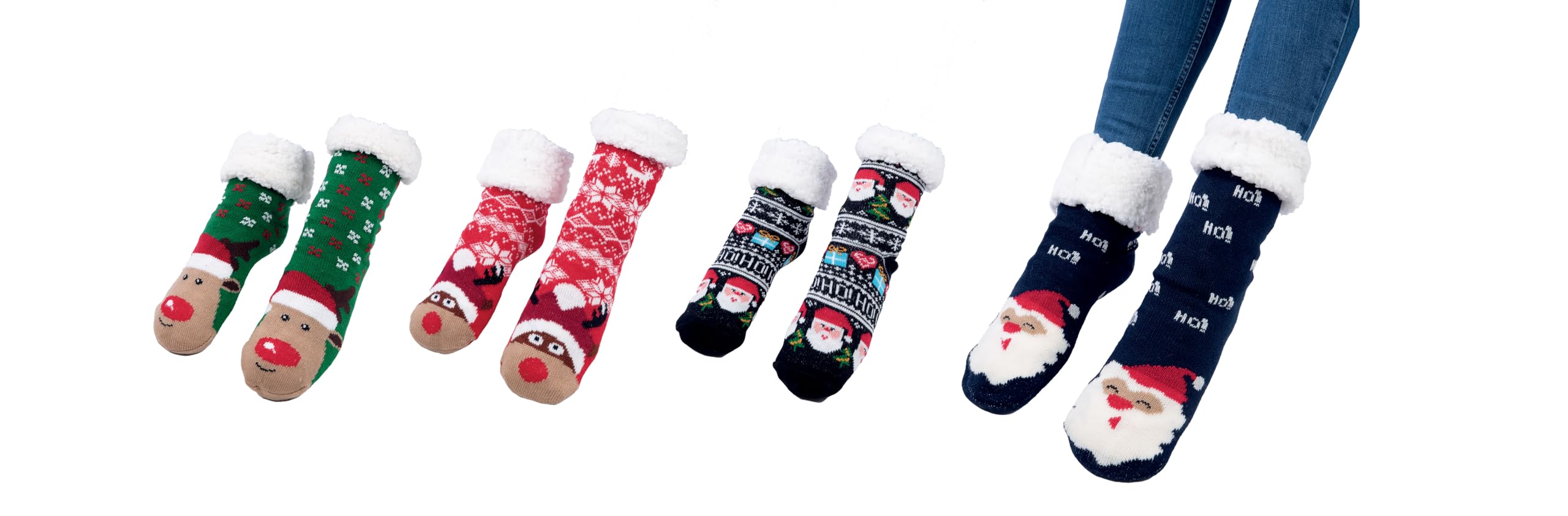 ptit-clown-warme-weihnachtssocken-winter-socken-zufalls-design image 1