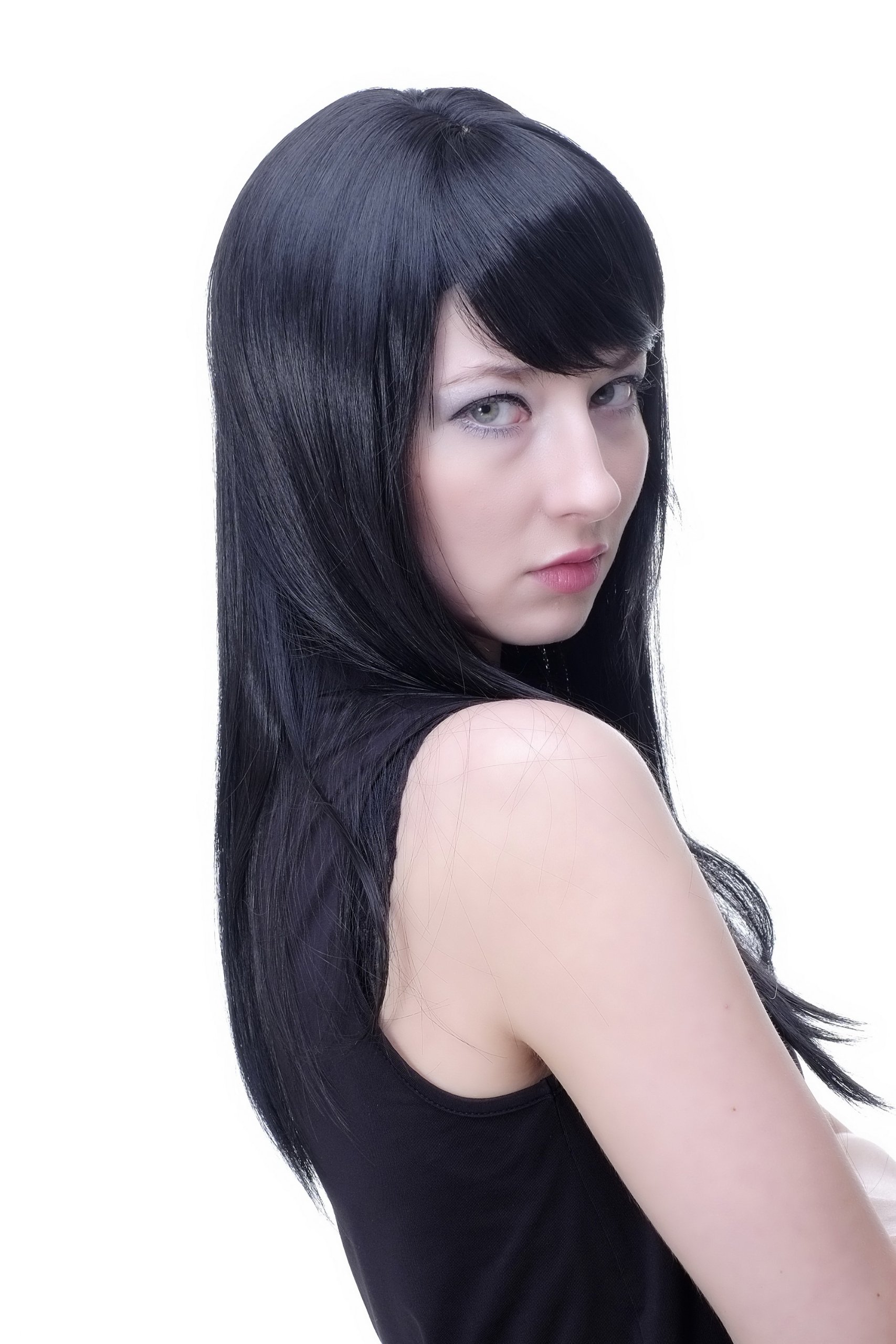 wig-me-up-per-cke-3280-2-schwarz-lang-glatt-ca-50-cm-mit-pony-und-scheitel image 3