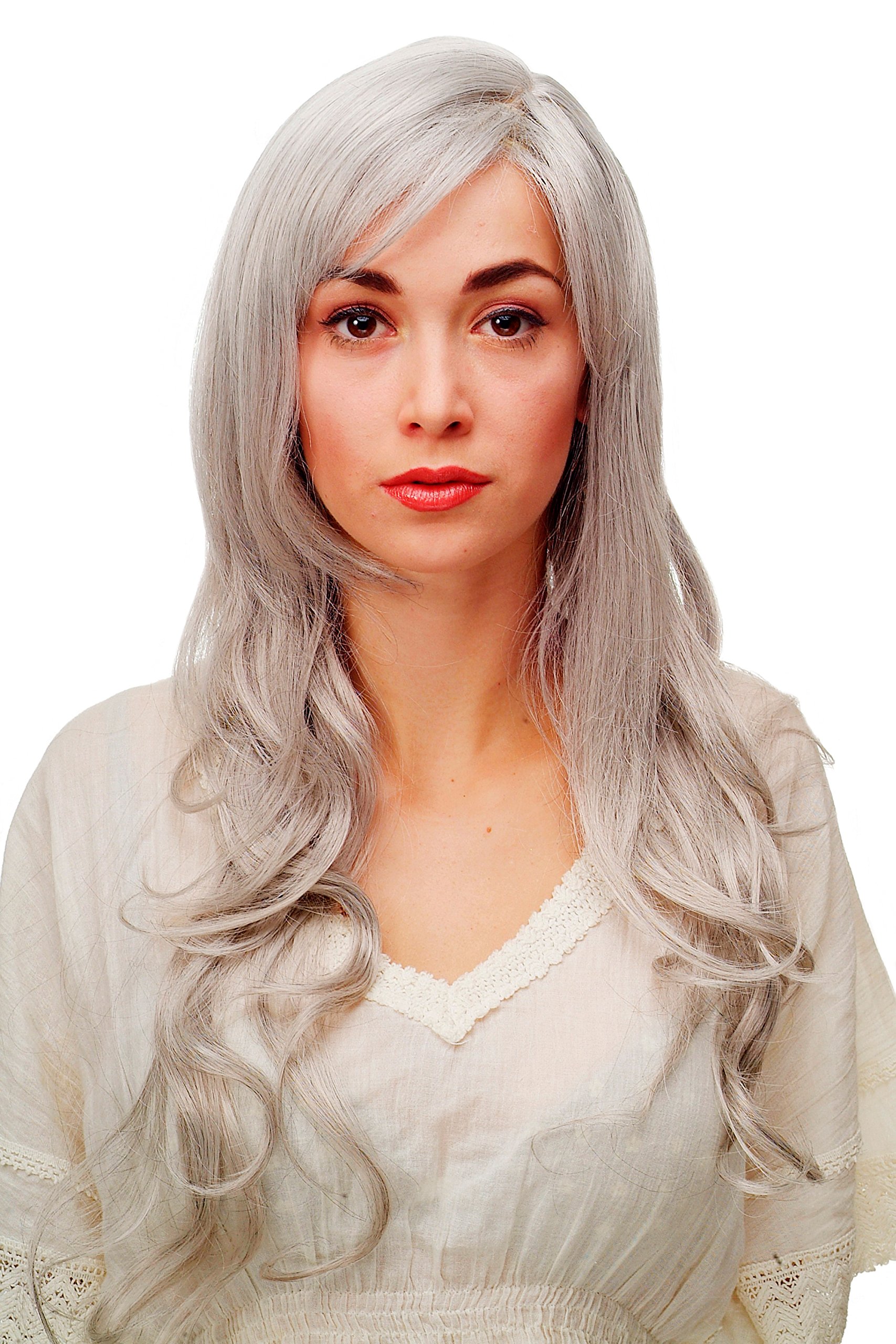 wig-me-up-per-cke-damen-schwarz-lang-lockig-wellig-70-cm-mit-pony image 6