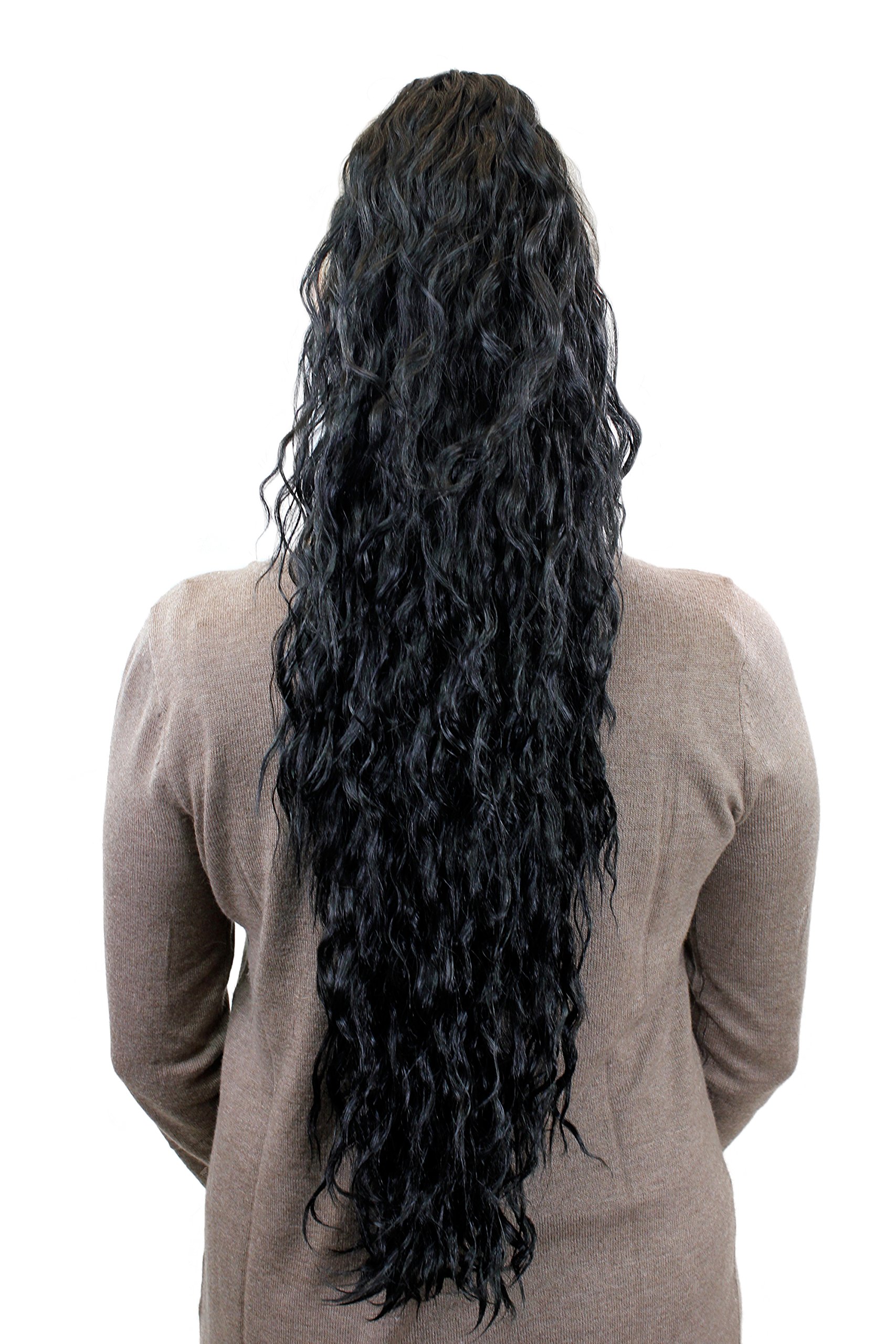 wig-me-up-n838-1-pferdeschwanz-haarteil-75-cm-kinky-locken-schwarz image 1