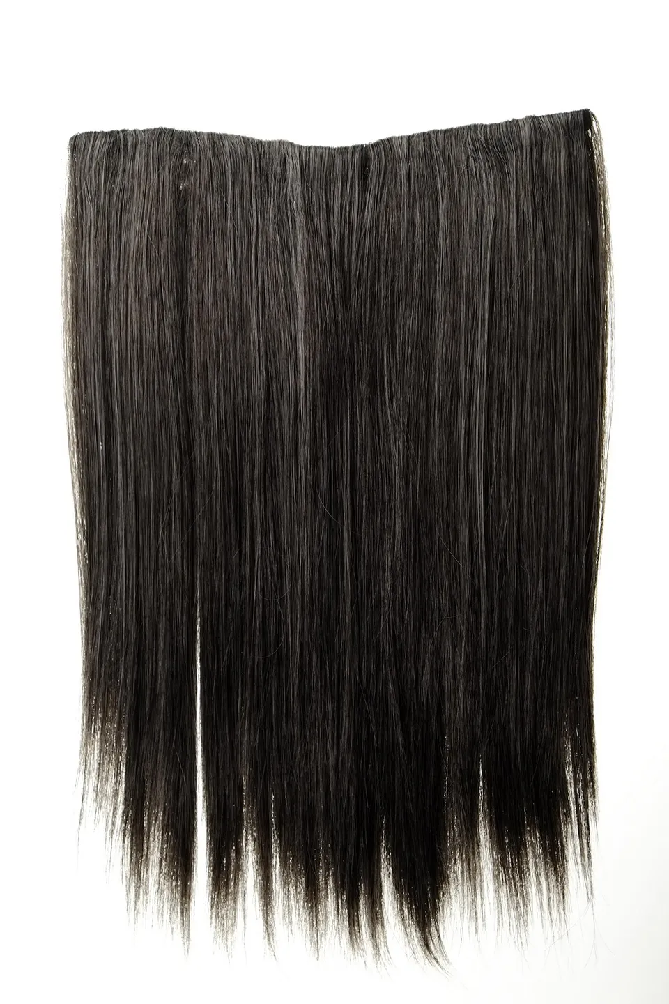 wig-me-up-l30173-44-clip-in-haarteil-extension-glatt-45-cm-dunkelbraun-grau-mix image 1