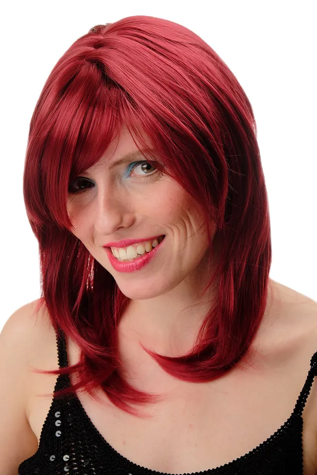 wig-me-up-gfw0101-39-damenper-cke-granatrot-glatt-schulterlang-40-cm image 1