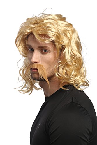 wig-me-up-per-cke-bart-set-herren-blond-wellig-gallier-wikinger-barbar-40-cm image 5