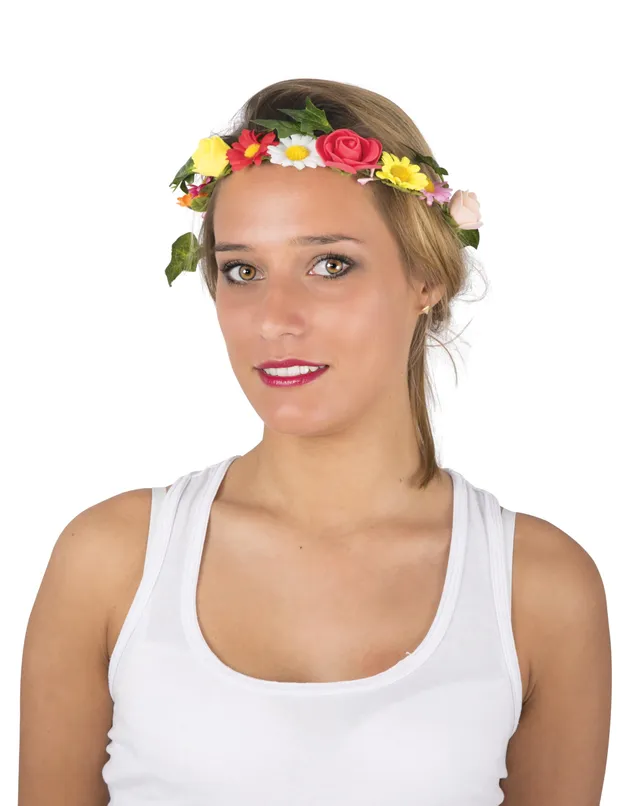 ptitclown-blumenkranz-mehrfarbig-haarkranz-accessoire image 1