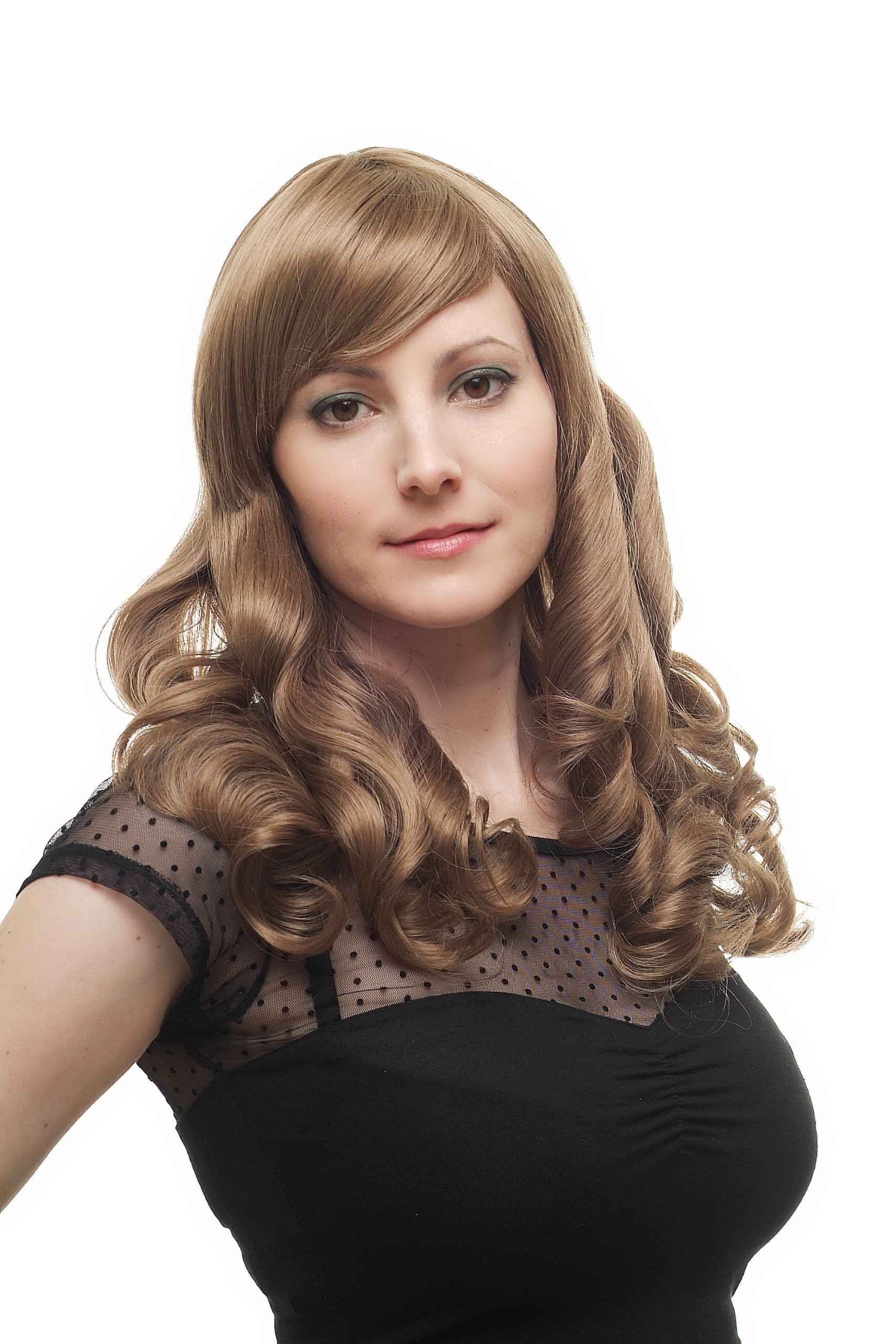 wig-me-up-3405-14-damenper-cke-lang-gelockt-dunkelblond-50-cm-mit-scheitel image 5