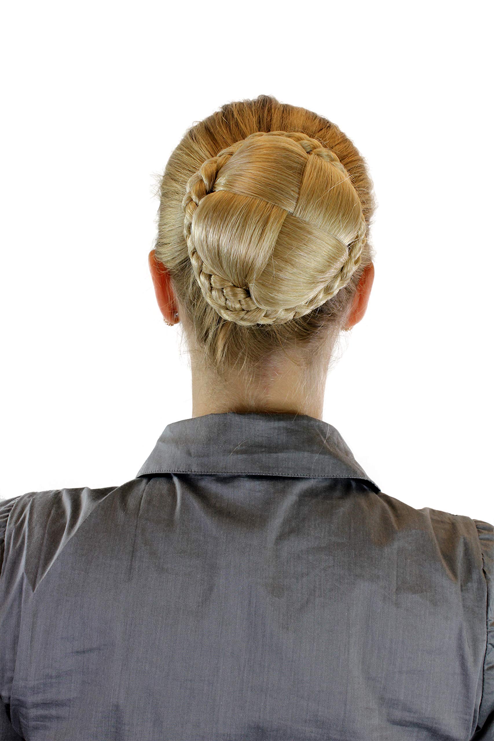 wig-me-up-n796-24bt613-haarteil-dutt-zopf-blond-mix image 2