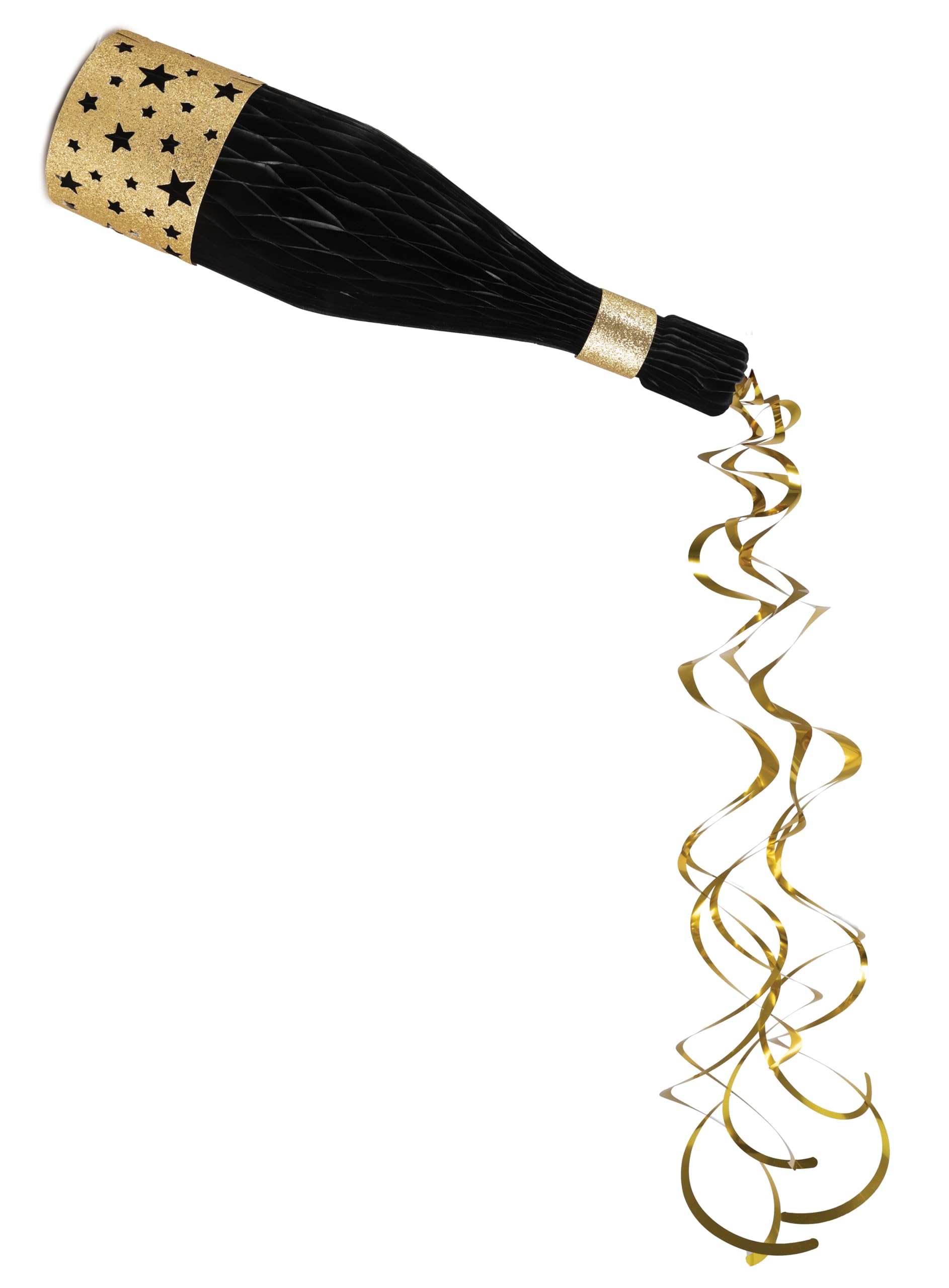 ptit-clown-waben-deko-champagnerflasche-gold image 1