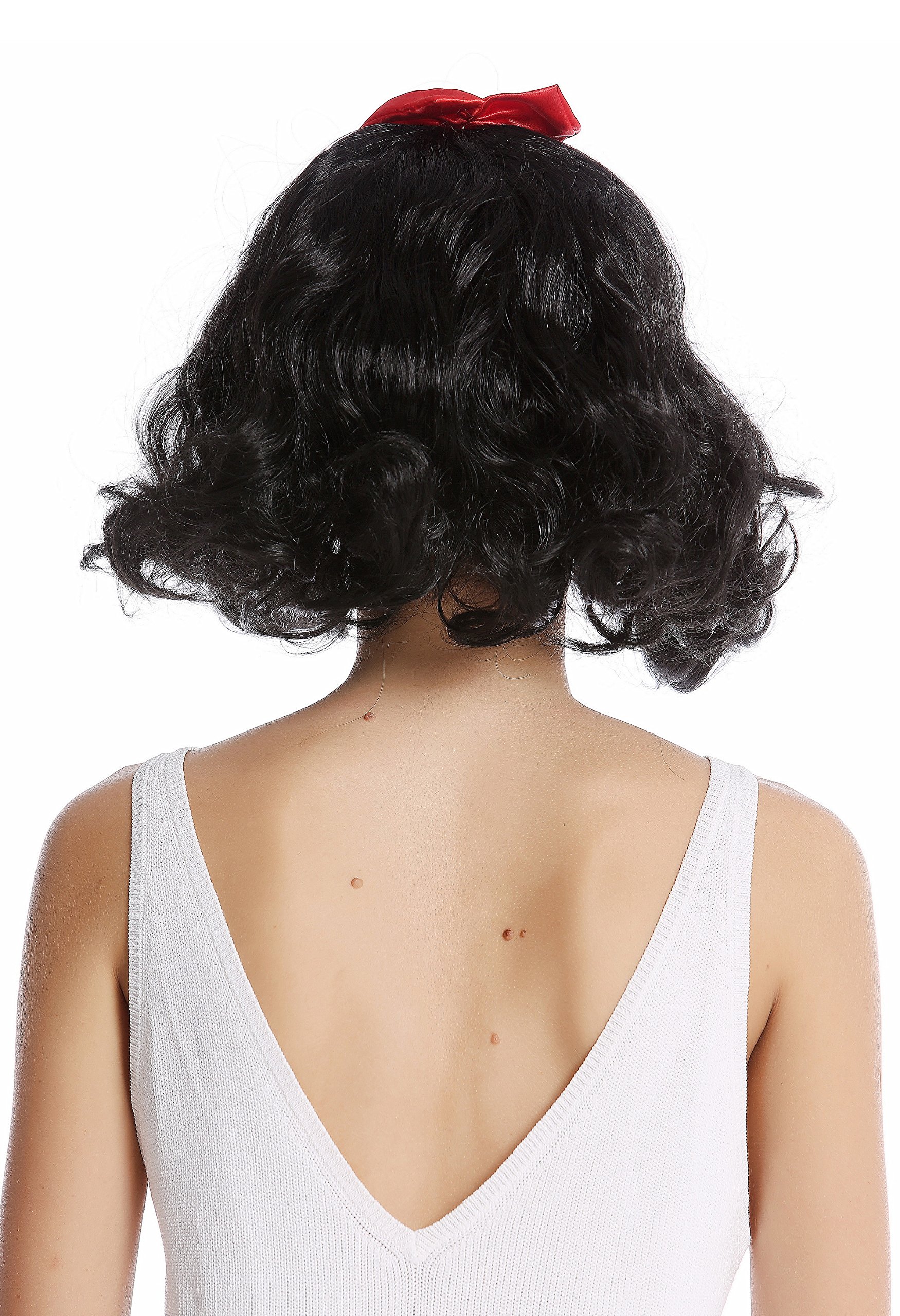 wig-me-up-90866-za103-damenper-cke-halblang-schwarz-wellig-mit-pony-und-roter-sc image 3