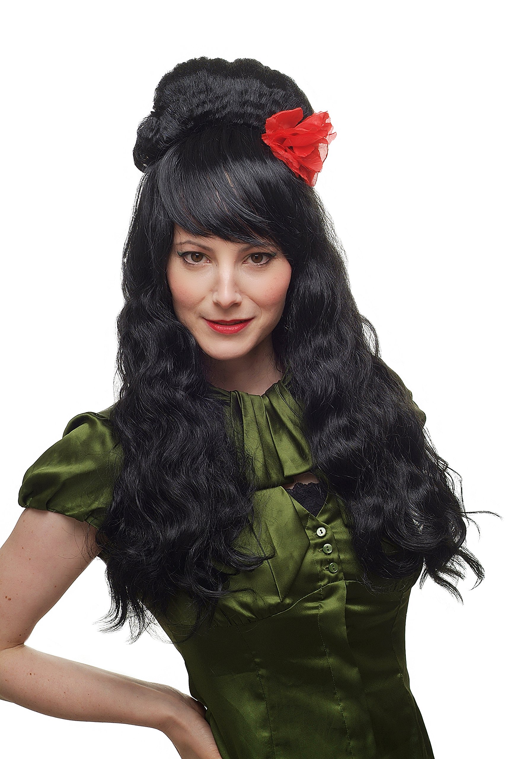 wig-me-up-81193-p103-per-cke-latina-senorita-beehive-schwarz-lang image 1