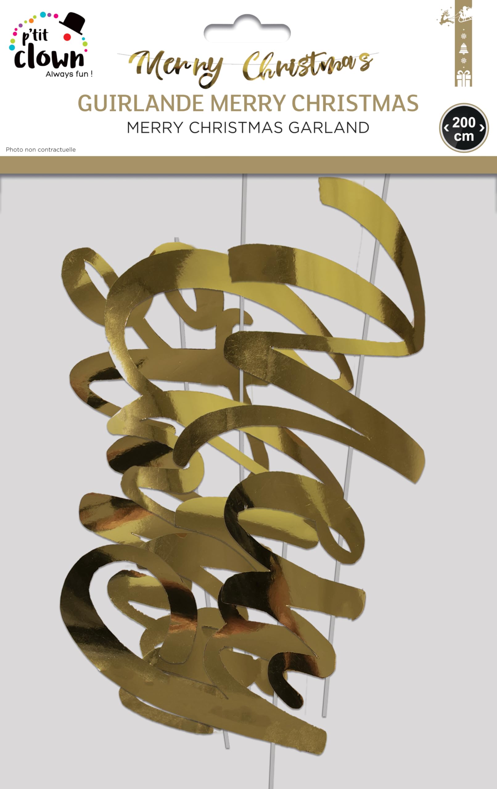 ptit-clown-girlande-merry-christmas-gold-2-m image 2
