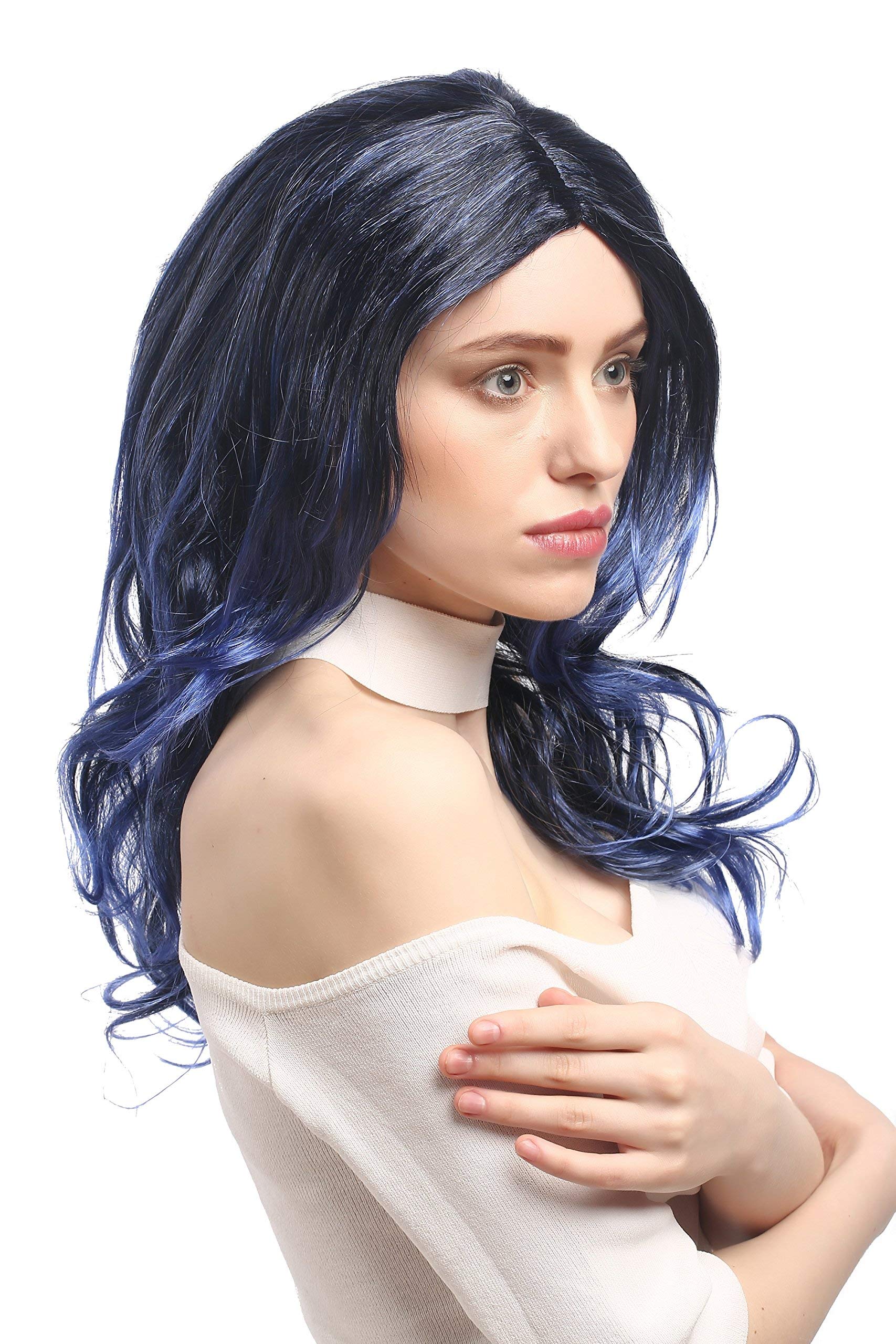 wig-me-up-91275-za103tzau1-damenper-cke-lang-wellig-schwarz-blauviolett-50-cm image 1