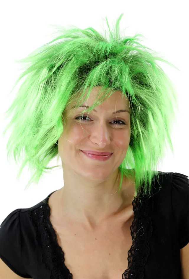 wig-me-up-pw0078-p103pc15-punk-per-cke-schwarz-gr-n-80er image 1