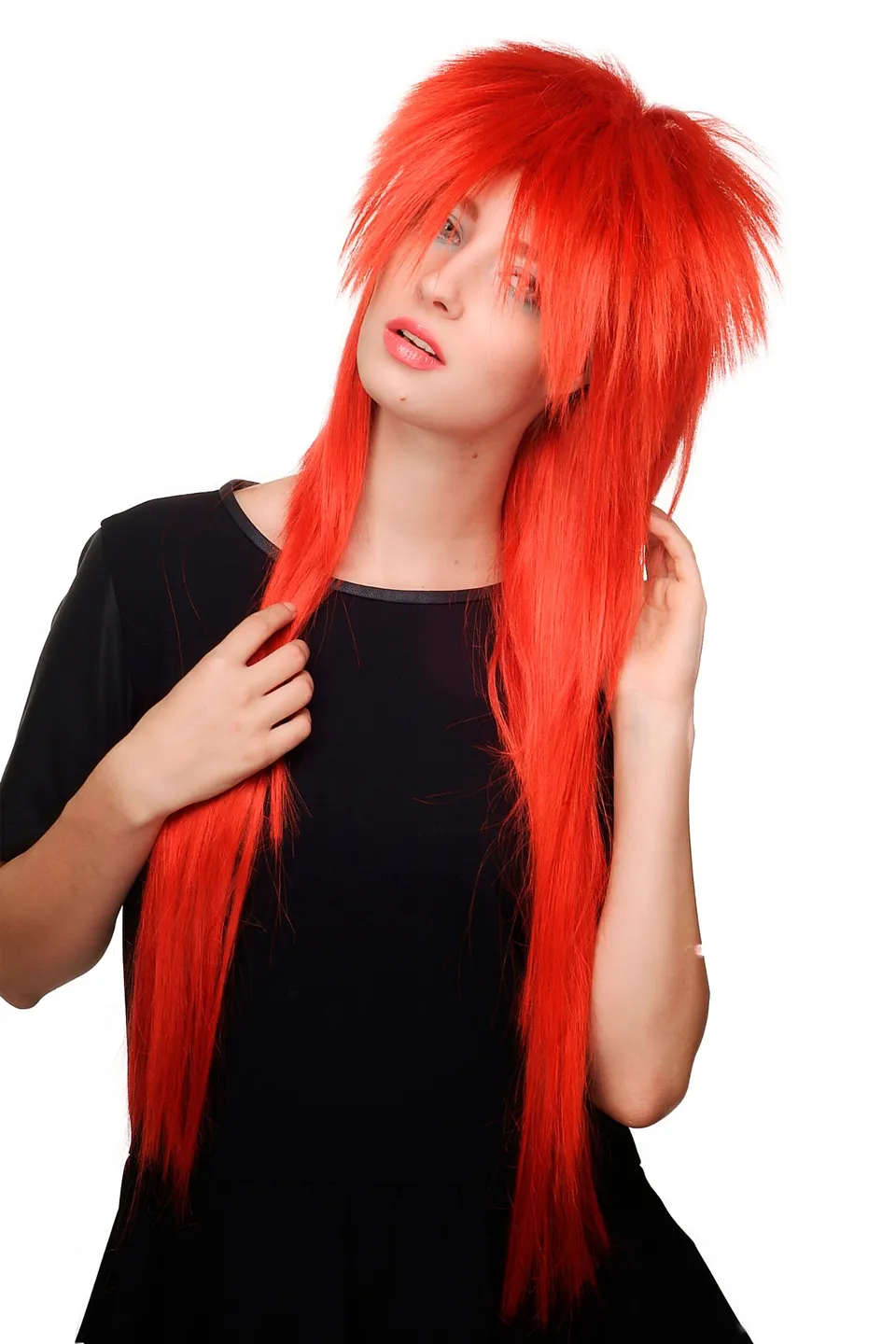 wig-me-up-9666-137-per-cke-rot-80er-vokuhila-lang-80-cm-glam-rock-punk image 1