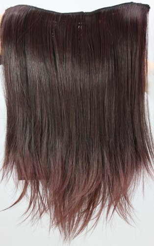 wig-me-up-h9504-2t33-clip-in-haarteil-halbper-cke-braun-45-cm image 2