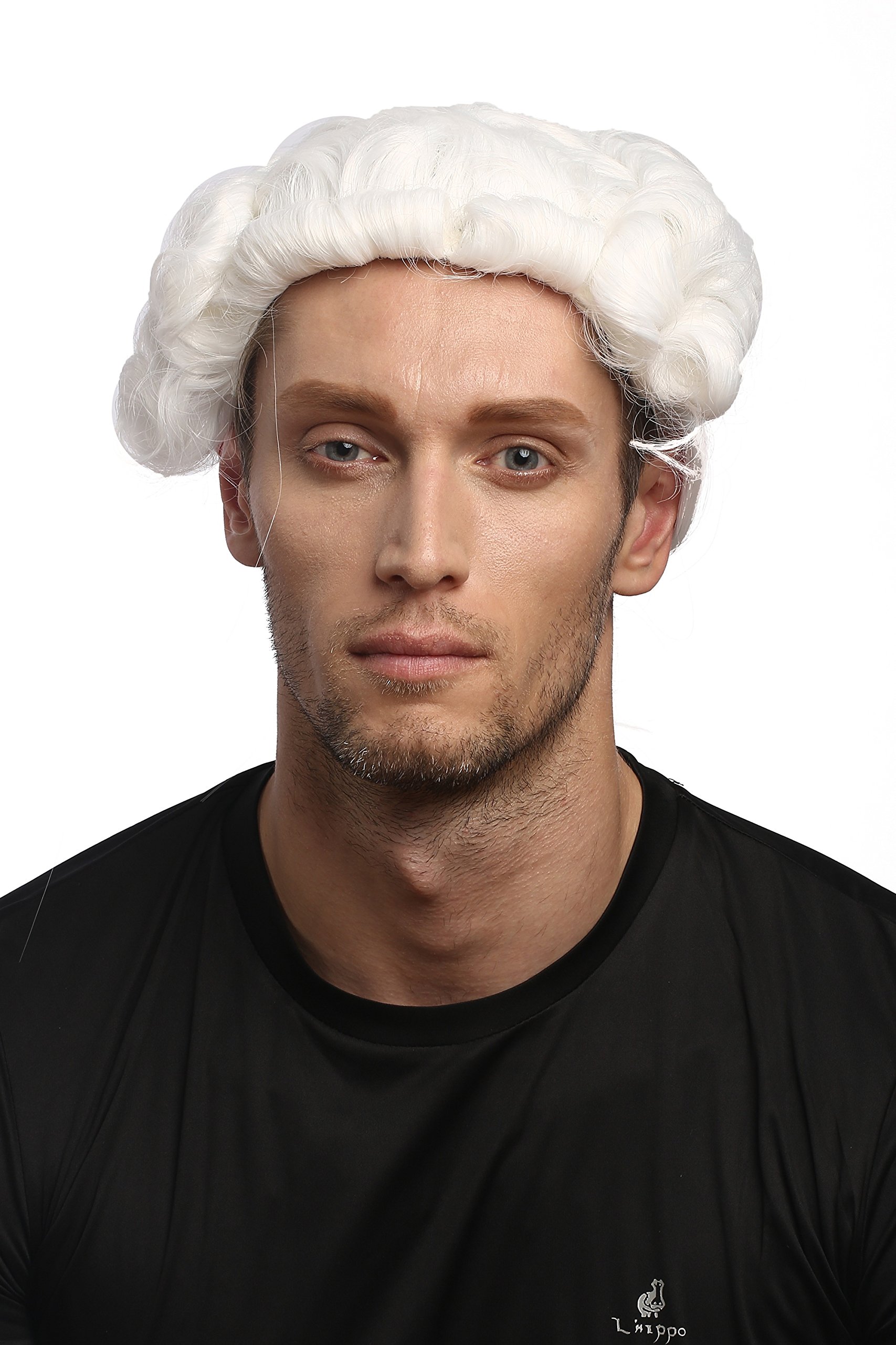 wig-me-up-0061-p60-herren-karnevalsper-cke-barock-wei-mit-zopf-50-cm image 2