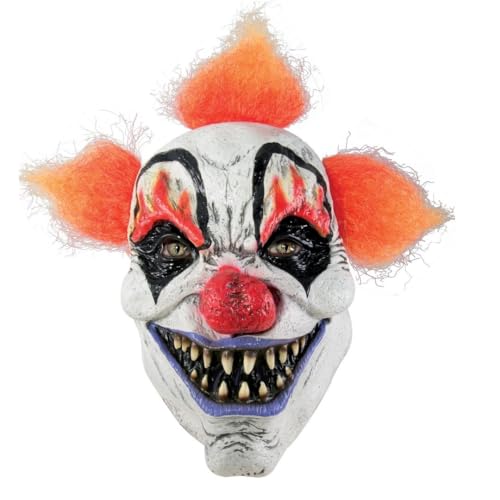 ptit-clown-killer-clown-halbmaske-latex-erwachsene-schwarz-orange image 3
