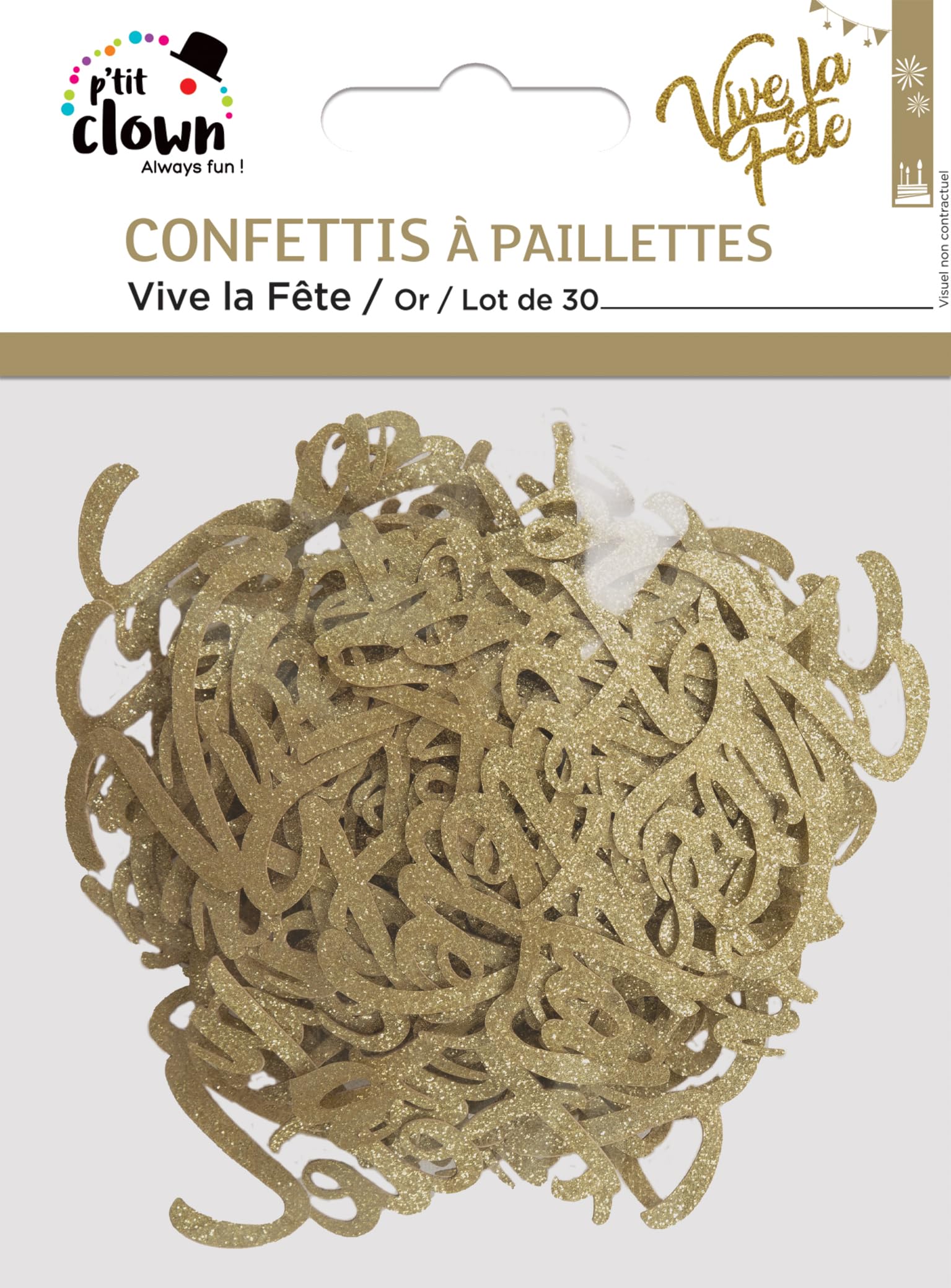 p-tit-clown-re21055-glitzer-konfetti-vive-la-f-te-gold-30-st-ck image 3