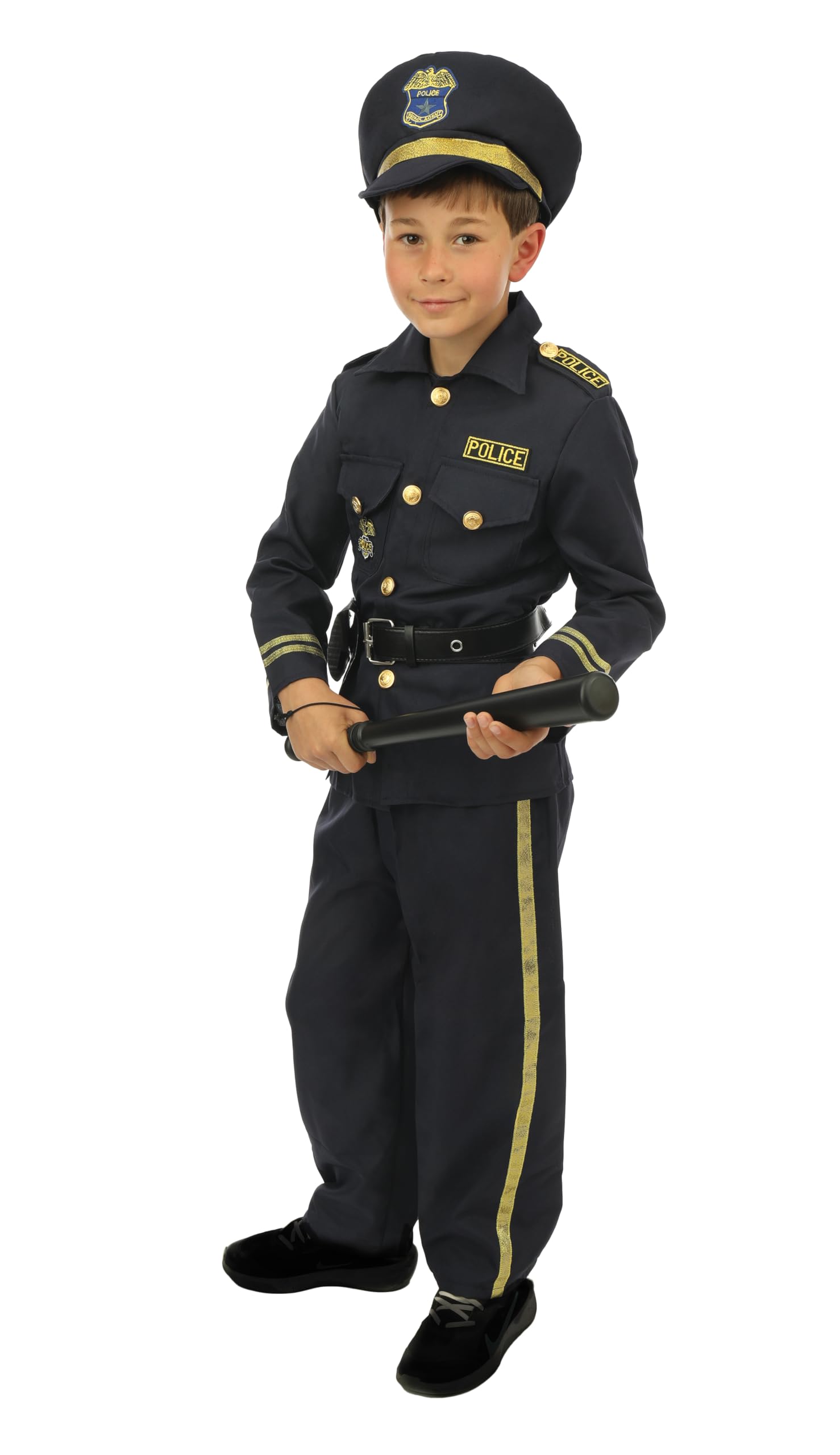ptit-clown-polizistenkost-m-kinder-unisex-schwarz image 2