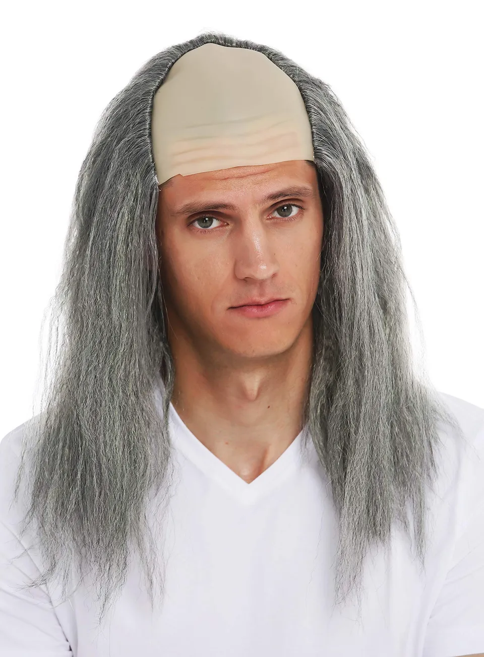 wig-me-up-bl201503-per-cke-herren-igor-stirnglatze-grau-gr-n-lang image 1