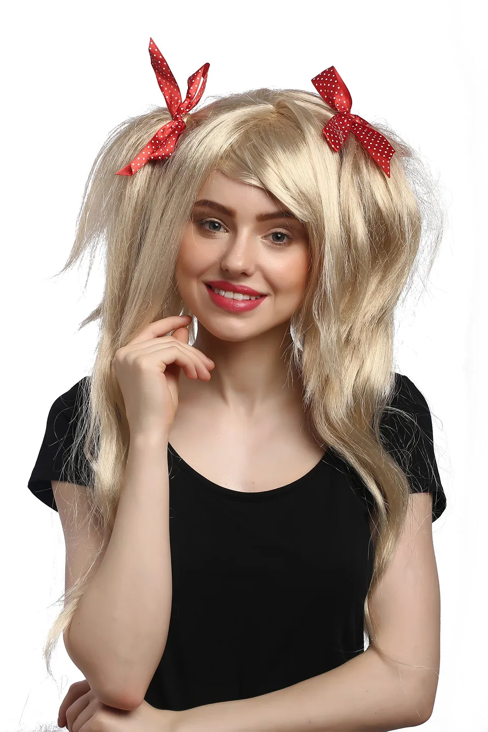 wig-me-up-91063-za83-damenper-cke-gothic-lolita-blond-mit-z-pfen-und-roten-schle image 1