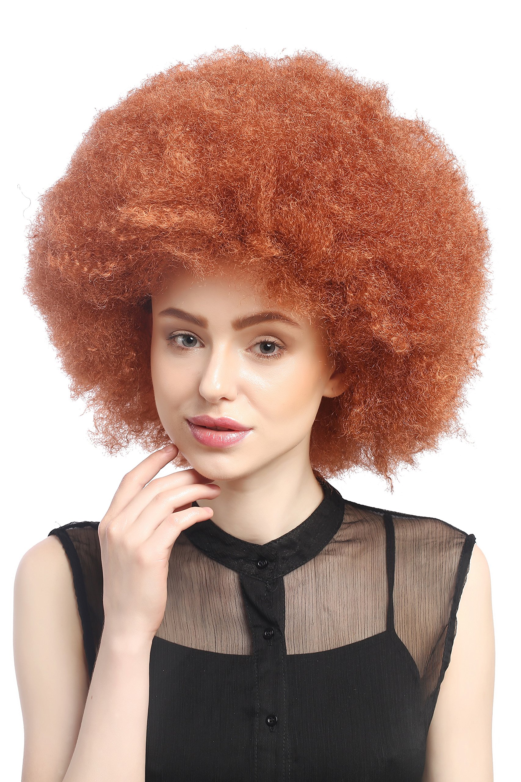 wig-me-up-xr-002-p130-afroper-cke-xxl-afro-karneval-rot-kupferrot-30-cm image 2