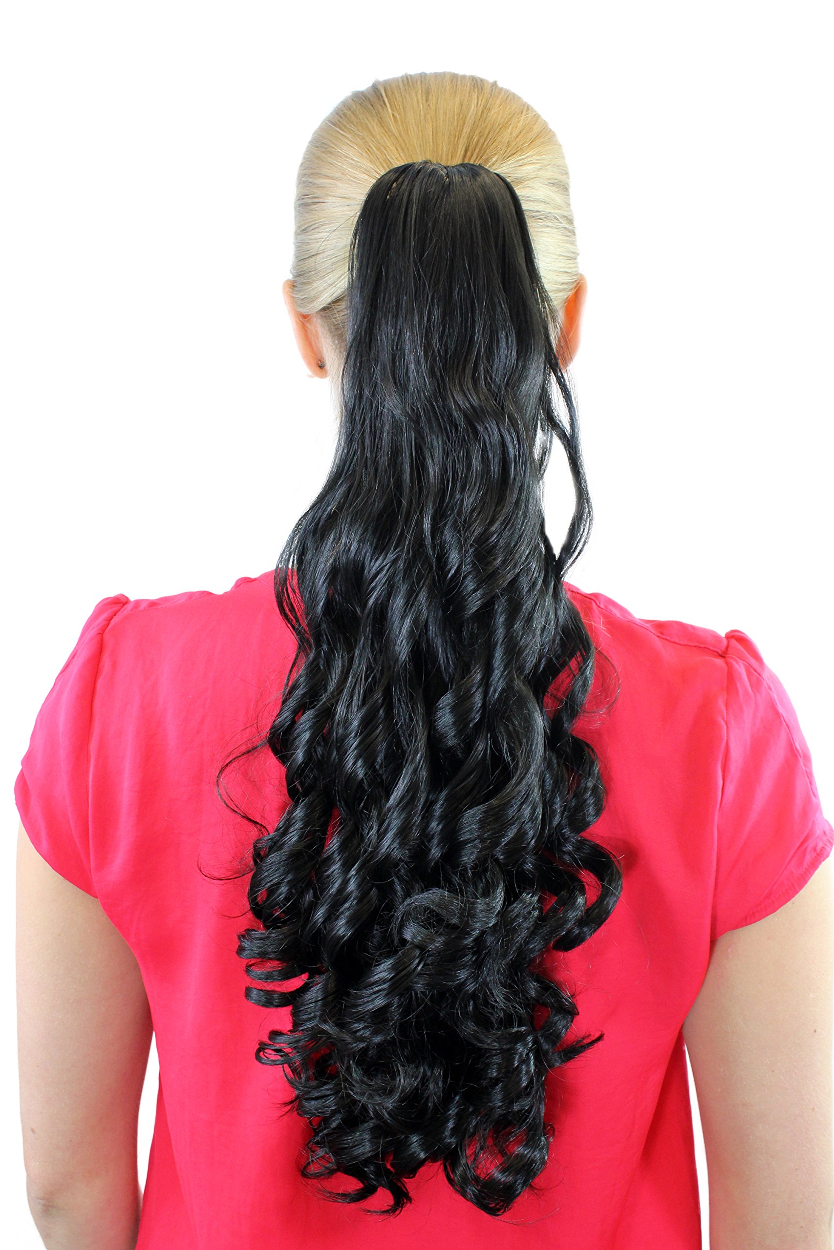 wig-me-up-haarteil-zopf-ponytail-250-2-schwarz-45-cm-spirallocken-mit-butterfly- image 1