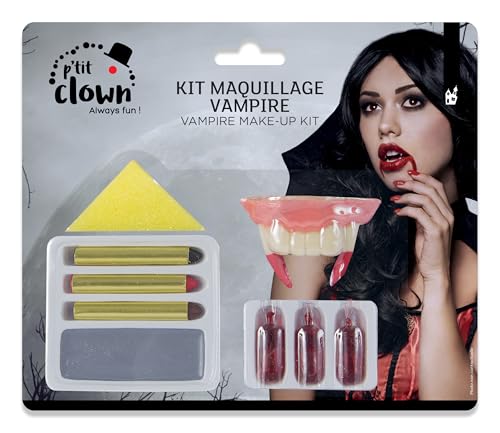 p-tit-clown-vampire-halloween-make-up-set-grau-erwachsene image 8