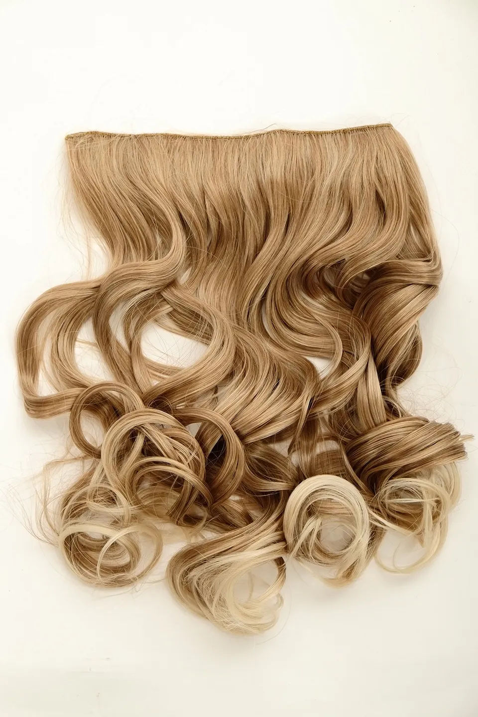 wig-me-up-l30157-27t613-einflip-extension-lockig-blond-45-cm image 1