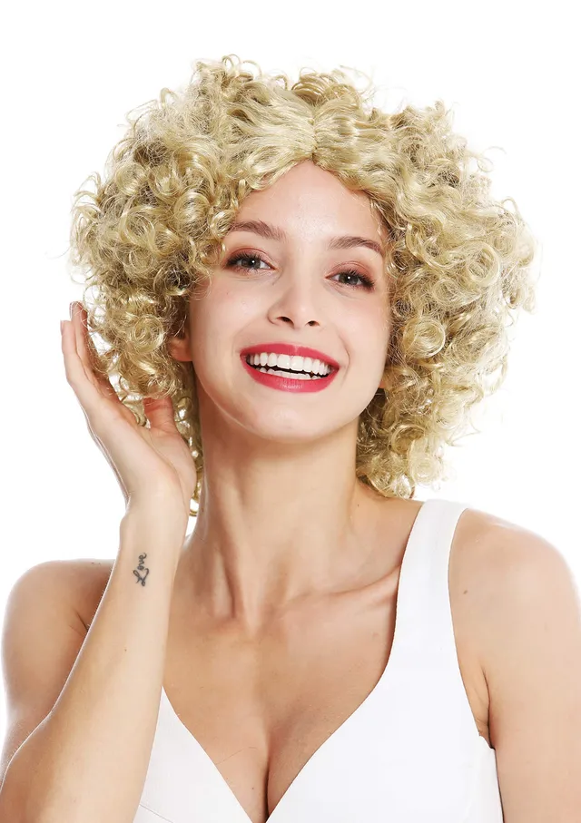 wig-me-up-dh1101-za89-damen-partyper-cke-funky-afro-blond image 1