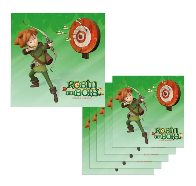 ptit-clown-14069-papierservietten-robin-hood-33x33-cm-6-st-ck image 1