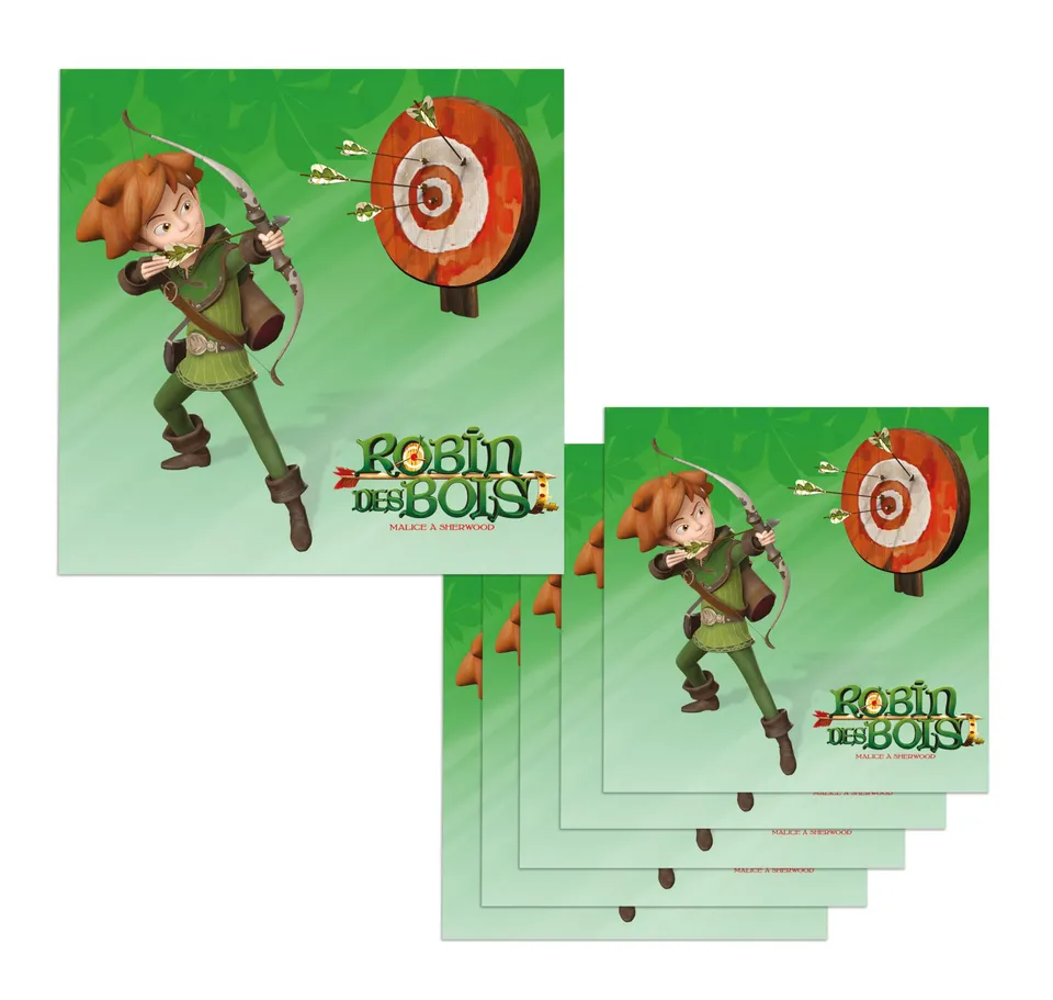 ptit-clown-14069-papierservietten-robin-hood-33x33-cm-6-st-ck image 1