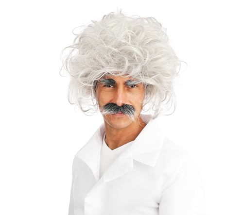 p-tit-clown-einstein-per-cke-mit-augenbrauen-und-schnurrbart-wei image 5