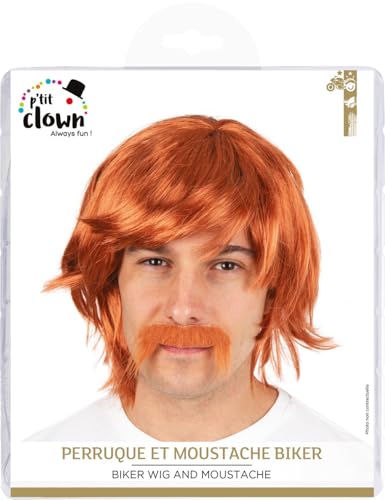 ptit-clown-51921-70er-80er-per-cke-rot-mit-schnurrbart image 7