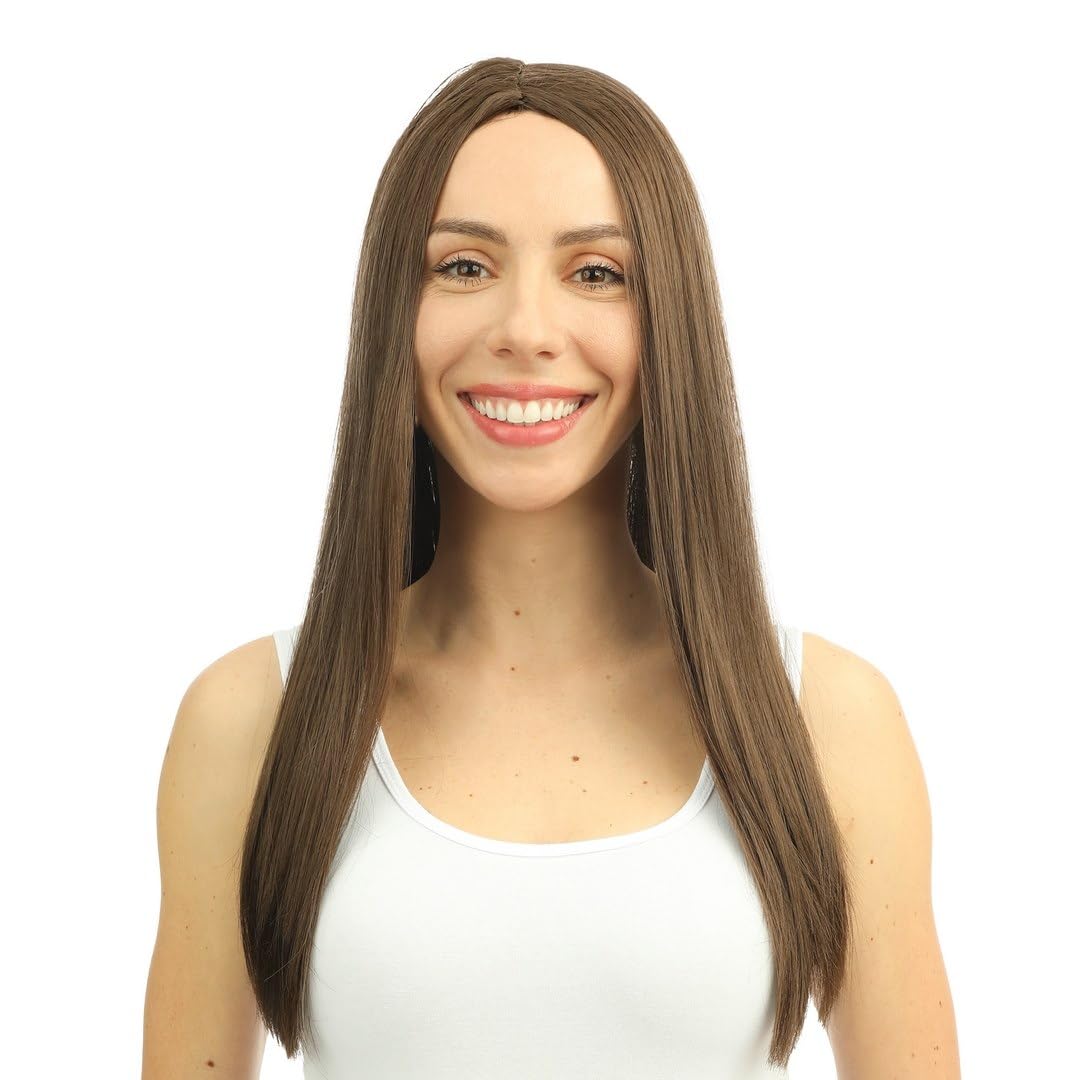 ptit-clown-lange-per-cke-damen-60-cm-braun-long-wig-68042 image 1