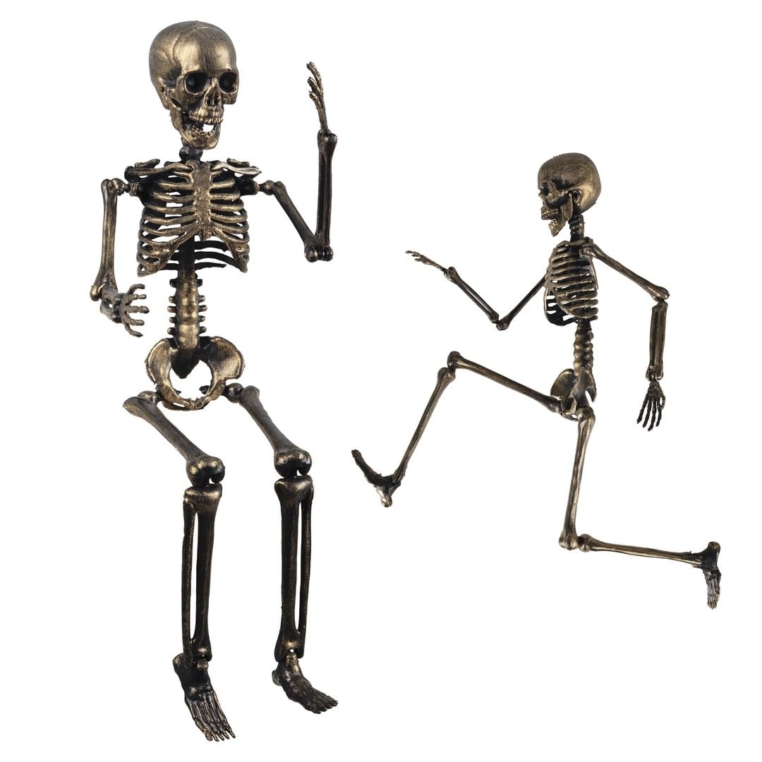 p-tit-clown-23569-bewegliches-skelett-40-cm-antik-bronze image 1