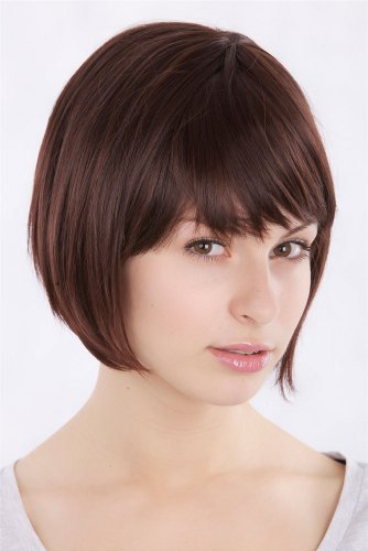 wig-me-up-1239-2t33-damenper-cke-bob-mittelbraun-25-cm-mit-scheitel image 7