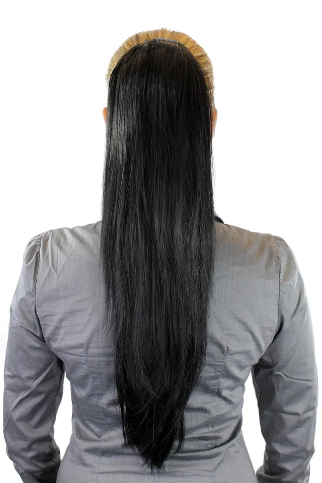 wig-me-up-wk06-1b-haarteil-pferdeschwanz-zopf-schwarz-glatt-65-cm image 1