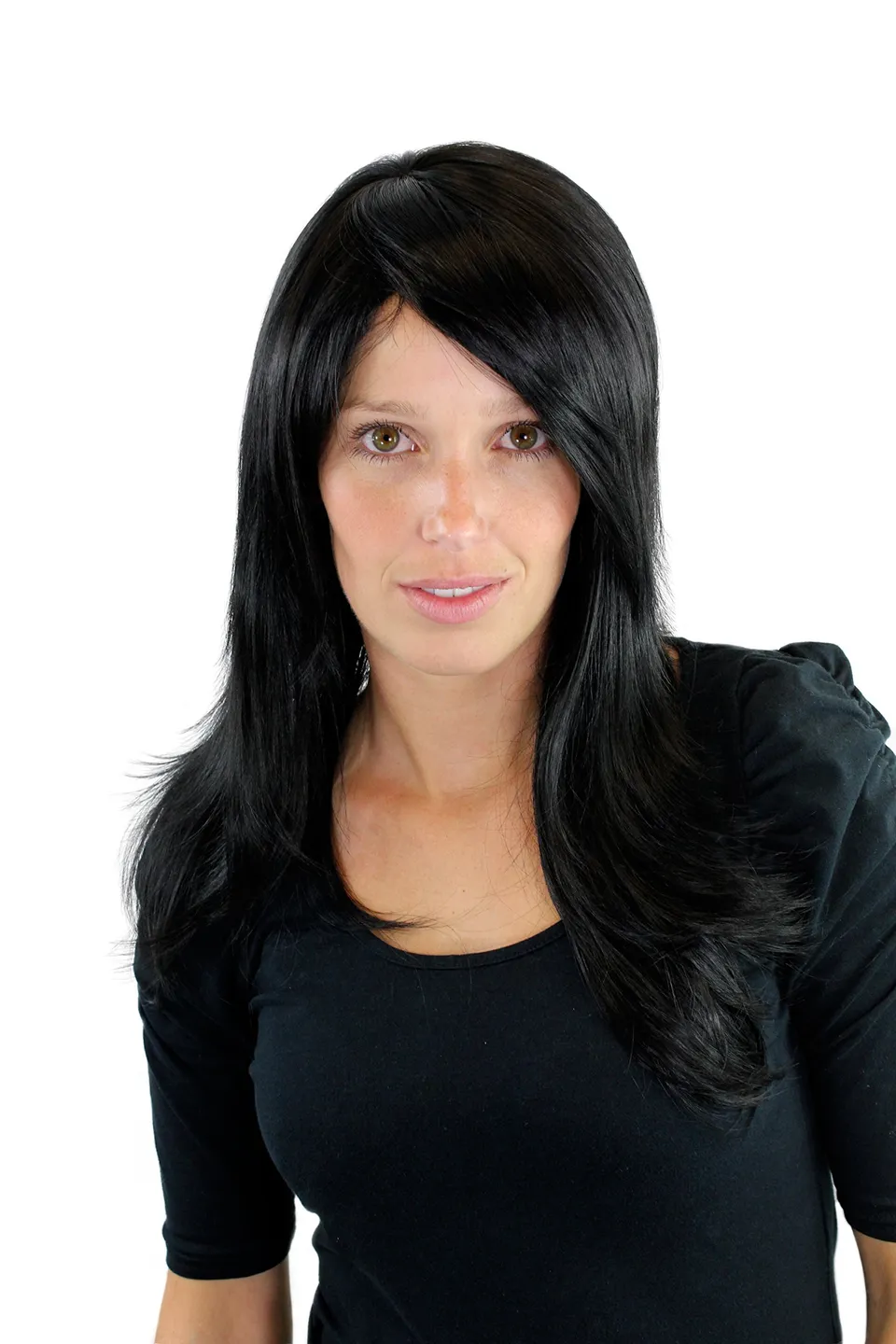 wig-me-up-gfw645-1-damen-langhaar-per-cke-schwarz-mit-seitenscheitel-55-cm image 1