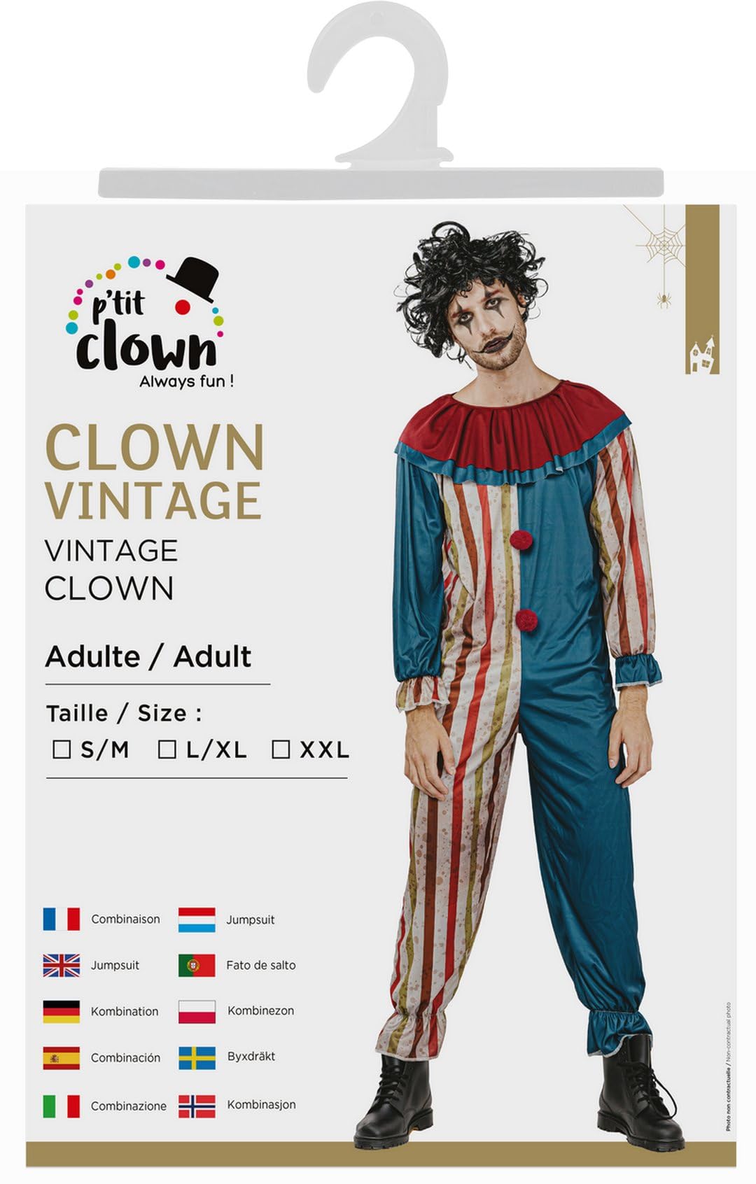 ptit-clown-clown-kost-m-f-r-herren-gr-e-l image 3
